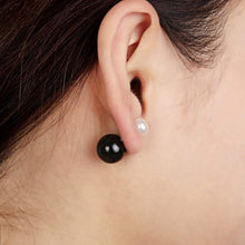 Load image into Gallery viewer, Almighty Glory Noir Pearl Earrings - Orchira Pearl Jewellery