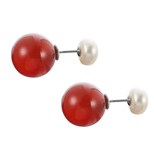 Load image into Gallery viewer, Almighty Glory Rouge Pearl Earrings - Orchira Pearl Jewellery
