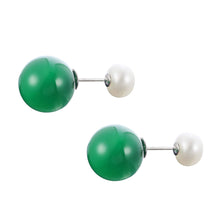 Load image into Gallery viewer, Almighty Glory Vert Pearl Earrings - Orchira Pearl Jewellery