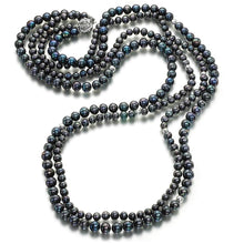 Load image into Gallery viewer, Amazing Grace Silver Pearl Necklace - Orchira Pearl Jewellery