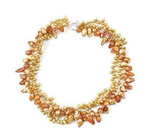 Load image into Gallery viewer, Blazing Sunflower Pearl Necklace
