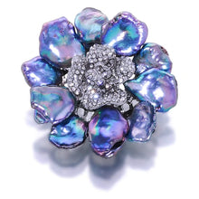 Load image into Gallery viewer, Blooming Fuchsia Black Pearl Brooch And Pendant - Orchira Pearl Jewellery