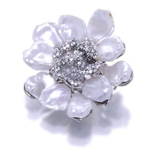 Load image into Gallery viewer, Blooming Fuchsia White Pearl Brooch And Pendant - Orchira Pearl Jewellery