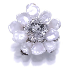 Load image into Gallery viewer, Blooming Fuchsia White Pearl Brooch And Pendant - Orchira Pearl Jewellery