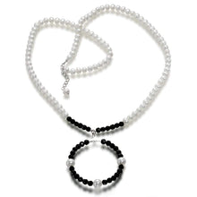 Load image into Gallery viewer, Contrast Definition Pearl Necklace - Orchira Pearl Jewellery