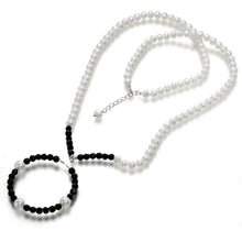 Load image into Gallery viewer, Contrast Definition Pearl Necklace - Orchira Pearl Jewellery