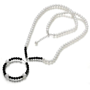 Contrast Definition Pearl Necklace - Orchira Pearl Jewellery