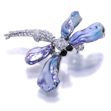 Load image into Gallery viewer, Dancing Dragonfly Black Pearl Brooch And Pendant - Orchira Pearl Jewellery
