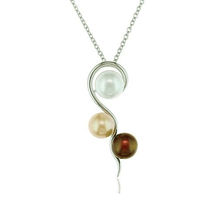 Load image into Gallery viewer, Drifting Bubbles Pearl Pendant Necklace - Orchira Pearl Jewellery
