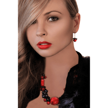 Load image into Gallery viewer, Fire In Dark Night Pearl Jewellery Set - Orchira Pearl Jewellery
