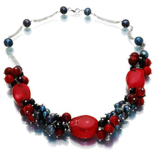 Load image into Gallery viewer, Fire In Dark Night Pearl Jewellery Set - Orchira Pearl Jewellery