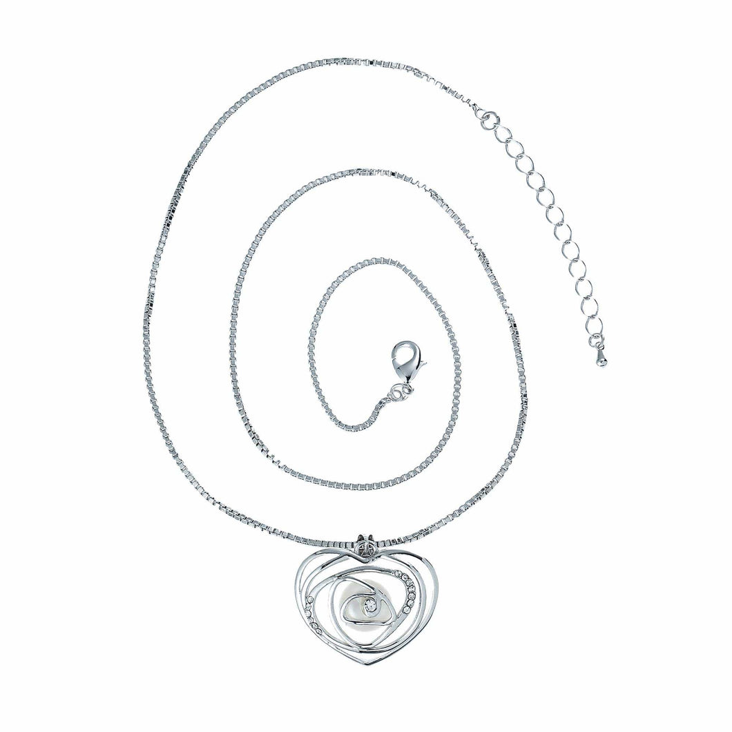 Heart Of Rose Pearl Pendant Necklace - Orchira Pearl Jewellery