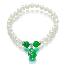 Load image into Gallery viewer, Jade Obsession Pearl Bracelet - Orchira Pearl Jewellery