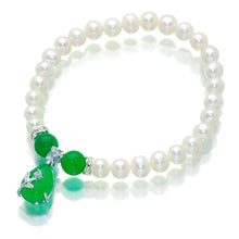 Load image into Gallery viewer, Jade Obsession Pearl Bracelet - Orchira Pearl Jewellery