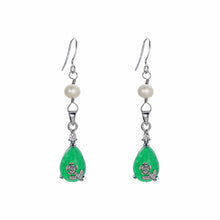 Load image into Gallery viewer, Jade Obsession Pearl Earrings - Orchira Pearl Jewellery