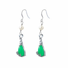 Load image into Gallery viewer, Jade Obsession Pearl Earrings - Orchira Pearl Jewellery
