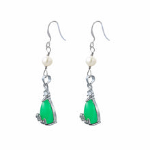 Load image into Gallery viewer, Jade Obsession Pearl Earrings - Orchira Pearl Jewellery