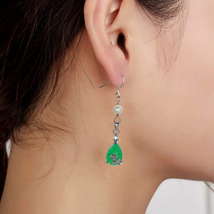Jade Obsession Pearl Earrings - Orchira Pearl Jewellery