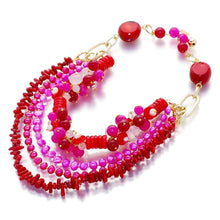 Load image into Gallery viewer, L'Esprit De Pivoine Pearl And Gemstone Necklace - Orchira Pearl Jewellery