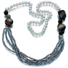 Load image into Gallery viewer, Millennium Panache Pearl And Agate Necklace - Orchira Pearl Jewellery