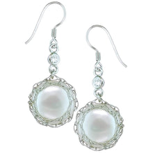 Load image into Gallery viewer, Nebula Luminosity Pearl Earrings - Orchira Pearl Jewellery
