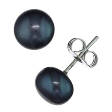 Load image into Gallery viewer, Noir Royale Pearl Earrings - Orchira Pearl Jewellery
