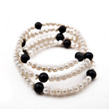 Load image into Gallery viewer, Sunshine of Santorini Pearl Bangle