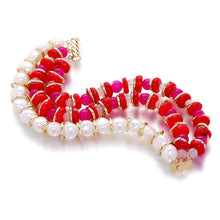 Load image into Gallery viewer, Peony Dynasty Pearl And Gemstone Bracelet - Orchira Pearl Jewellery