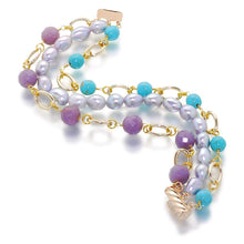 Load image into Gallery viewer, Plage De Marseille Pearl And Gemstone Bracelet - Orchira Pearl Jewellery