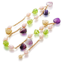 Load image into Gallery viewer, St. Tropez Romance Pearl And Gemstone Necklace - Orchira Pearl Jewellery