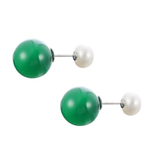 Load image into Gallery viewer, Almighty Glory Vert Pearl Earrings - Orchira Pearl Jewellery
