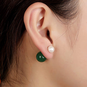 Almighty Glory Vert Pearl Earrings - Orchira Pearl Jewellery