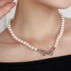 Bow Obsession Pearl Necklace - Orchira Pearl Jewellery