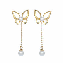 Load image into Gallery viewer, Butterfly Lovers Pearl Earrings - Orchira Pearl Jewellery
