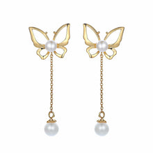 Load image into Gallery viewer, Butterfly Lovers Pearl Earrings - Orchira Pearl Jewellery
