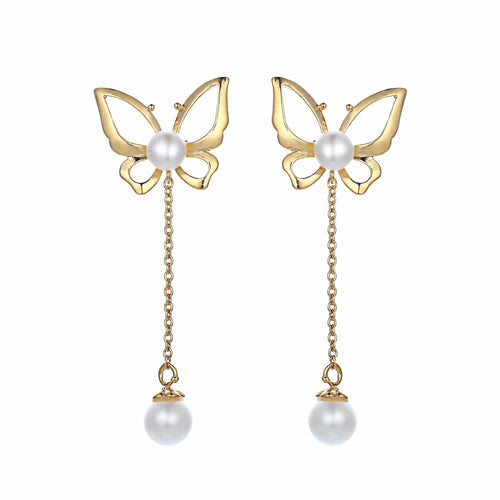 Butterfly Lovers Pearl Earrings - Orchira Pearl Jewellery