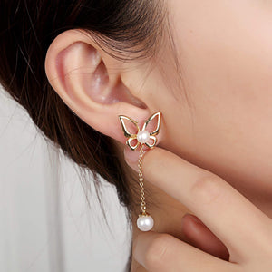 Butterfly Lovers Pearl Earrings - Orchira Pearl Jewellery