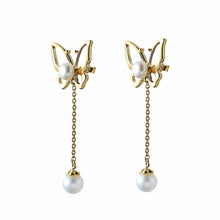 Load image into Gallery viewer, Butterfly Lovers Pearl Earrings - Orchira Pearl Jewellery
