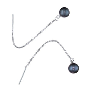Carmen Black Pearl Earrings - Orchira Pearl Jewellery