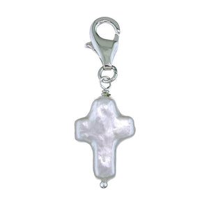 Charm Amuse Cross Shaped Pearl Charm - Orchira Pearl Jewellery