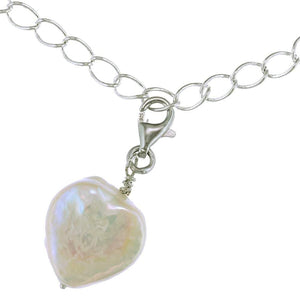 Charm Amuse Heart Shaped Pearl Charm - Orchira Pearl Jewellery