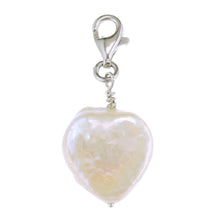 Load image into Gallery viewer, Charm Amuse Heart Shaped Pearl Charm - Orchira Pearl Jewellery
