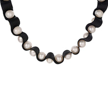 Load image into Gallery viewer, Contrast Goddess Pearl Necklace - Orchira Pearl Jewellery
