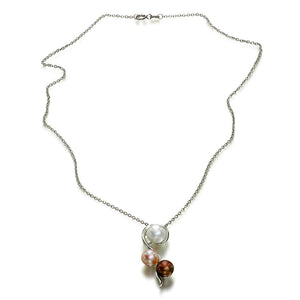 Drifting Bubbles Pearl Pendant Necklace - Orchira Pearl Jewellery