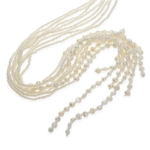 Florence Seed Pearl Lariat Necklace - Orchira Pearl Jewellery