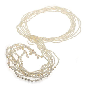 Florence Seed Pearl Lariat Necklace - Orchira Pearl Jewellery