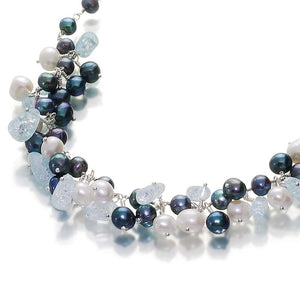 Giovanni Rock Pearl And Crystal Necklace - Orchira Pearl Jewellery