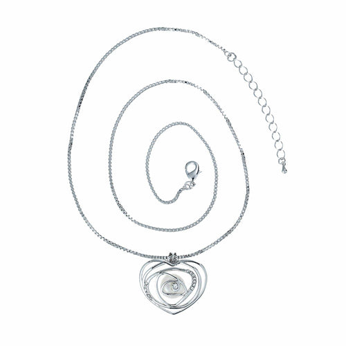 Heart Of Rose Pearl Pendant Necklace - Orchira Pearl Jewellery