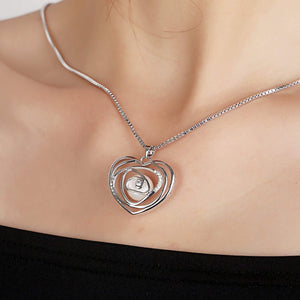 Heart Of Rose Pearl Pendant Necklace - Orchira Pearl Jewellery