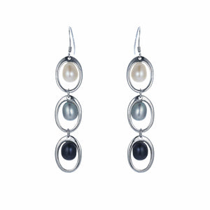 Illusion Trilogy Pearl Earrings - Orchira Pearl Jewellery